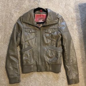 Vegan Leather Bomber!